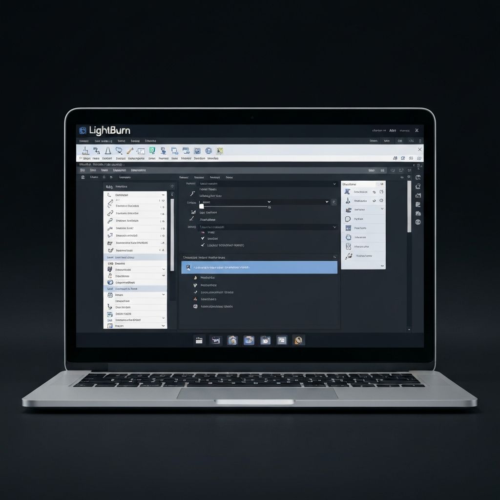 LightBurn software interface